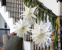 Load image into Gallery viewer, My Mind’s Eye - Christmas Memories Cream Paper Fan Set Decoration