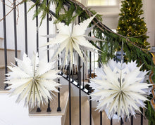 Load image into Gallery viewer, My Mind’s Eye - Christmas Memories Cream Paper Fan Set Decoration