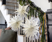 Load image into Gallery viewer, My Mind’s Eye - Christmas Memories Cream Paper Fan Set Decoration