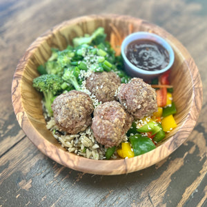 Teriyaki Turkey Meatball Power Bowl