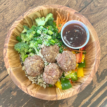 Load image into Gallery viewer, Teriyaki Turkey Meatball Power Bowl